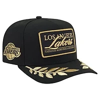 Men's New Era  Black Los Angeles Lakers Golden 9FIFTY Snapback Hat