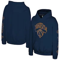 Youth Stadium Essentials  Navy New York Knicks Legends Elementized Hoodie