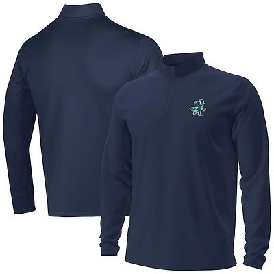Men's Under Armour Navy Notre Dame Fighting Irish Golf Leprechaun Motion Quarter-Zip Pullover