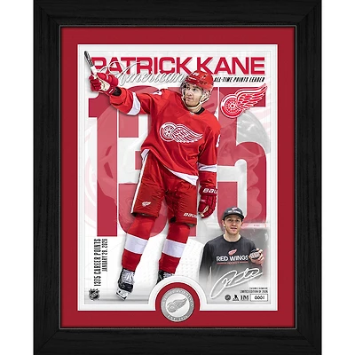 Highland Mint Patrick Kane Detroit Red Wings Limited Edition 1375 Points Silver Coin Artist Proof Photo Mint