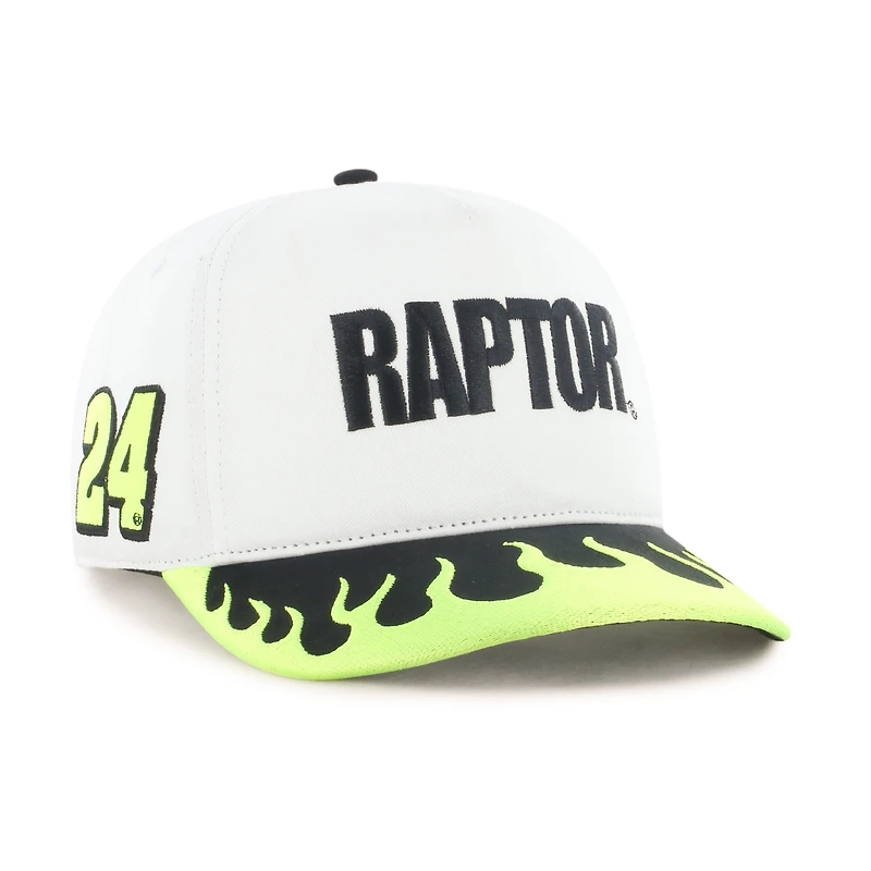 Men's '47  White/Yellow William Byron Flame Hitch Adjustable Hat