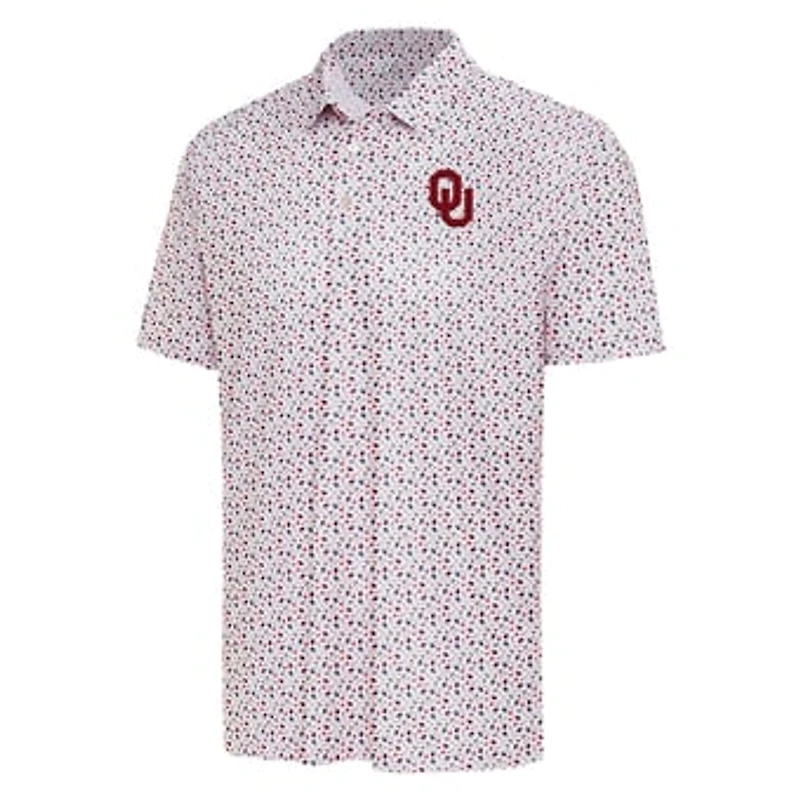 Men's Antigua Red Oklahoma Sooners Hero Polo