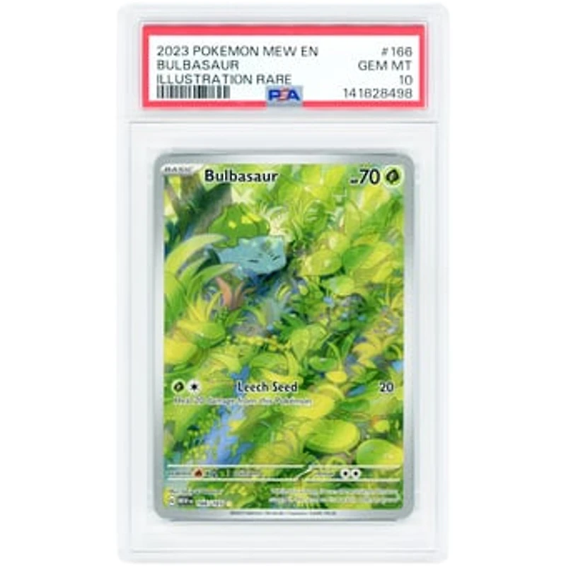 Bulbasaur 2023 Pokemon 151 Illustration Rare #166 PSA Authenticated 10 Card