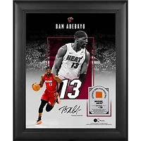 Bam Adebayo Miami Heat Facsimile Signature Framed 11" x 14" Showcase Collage with a Piece of Game-Used Basketball - Limited Edition of 250