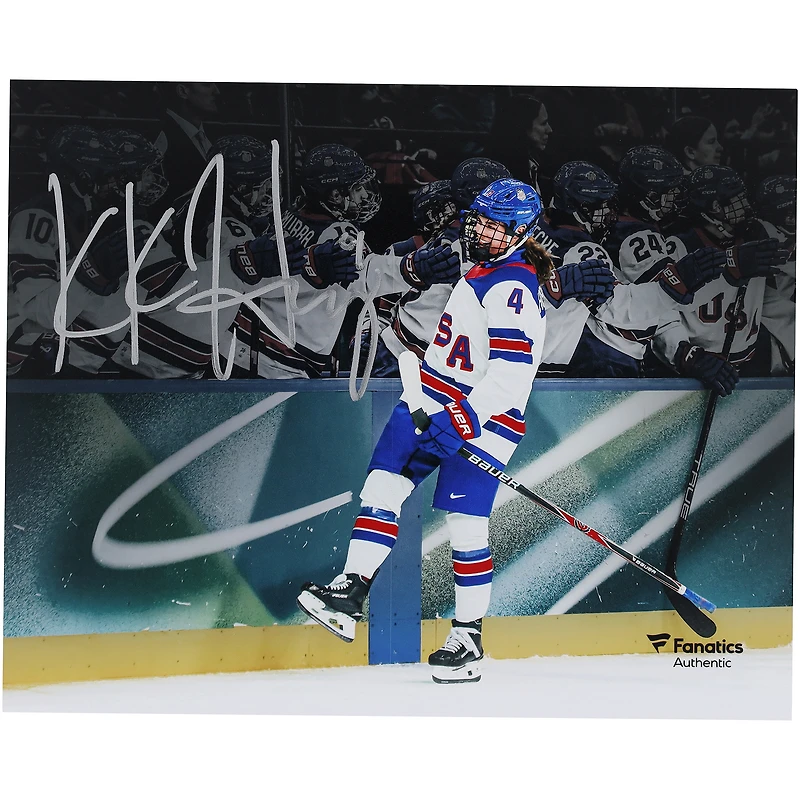 Caroline Harvey Team USA Autographed 8" x 10" 2026 Winter Olympics Celebration Photograph