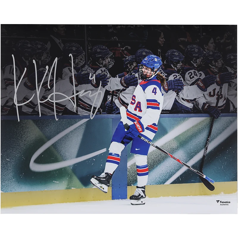 Caroline Harvey Team USA Autographed 16" x 20" 2026 Winter Olympics Celebration Photograph