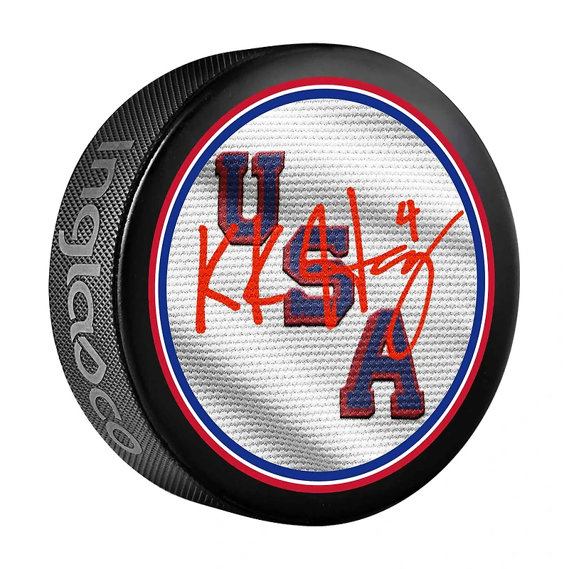 Caroline Harvey Team USA Autographed 2026 Winter Olympics Hockey Puck