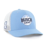 Men's '47  Light Blue Ross Chastain Sponsor Logo Side Patch Trucker Adjustable Hat