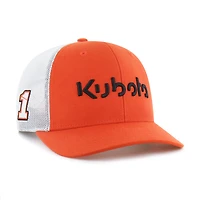 Men's '47  Orange Ross Chastain Sponsor Logo Side Patch Trucker Adjustable Hat