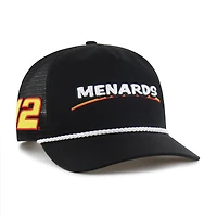Men's '47 Black Ryan Blaney Side Patch Hitch Trucker Rope Adjustable Hat
