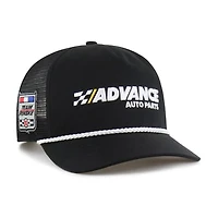 Men's '47  Black Ryan Blaney Side Patch Hitch Trucker Rope Adjustable Hat