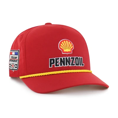Men's '47  Red Joey Logano Sponsor Logo Side Patch brrr° Hitch Rope Adjustable Hat