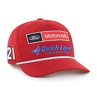 Men's '47  Red Josh Berry Sponsor Logo Side Patch brrr° Hitch Rope Adjustable Hat