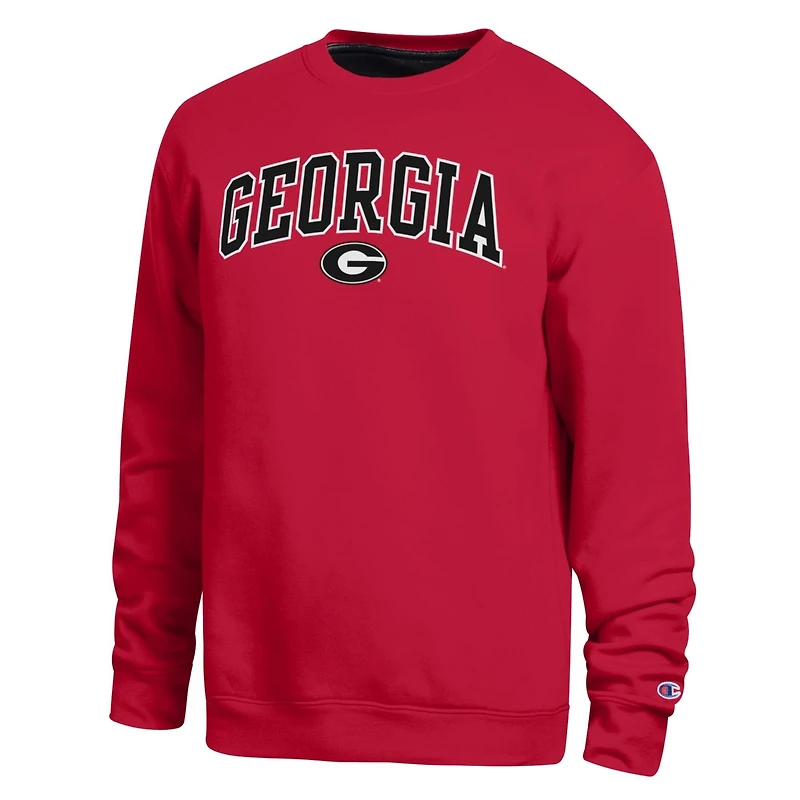 Men's Champion Red Georgia Bulldogs Arch Sweatshirt