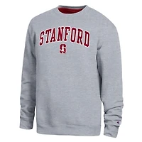 Men's Champion  Heather Gray Stanford Cardinal Arch Sweatshirt
