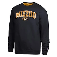 Men's Champion  Black Missouri Tigers Arch Sweatshirt