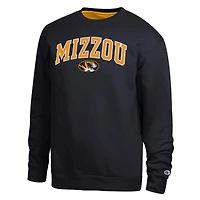 Men's Champion  Black Missouri Tigers Arch Sweatshirt
