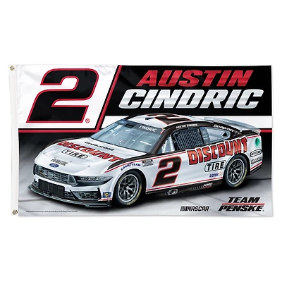 WinCraft Austin Cindric 3' x 5' Single-Sided Deluxe Flag