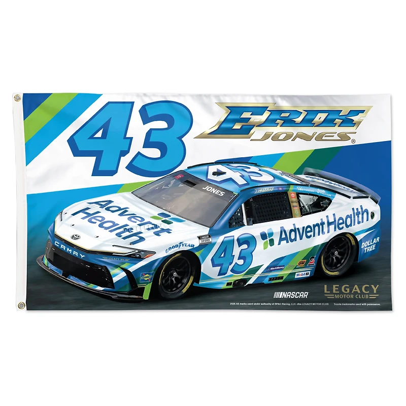 WinCraft  Erik Jones 3' x 5' Single-Sided Deluxe Flag
