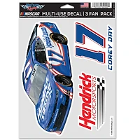 WinCraft Corey Day Three-Piece Fan Decal Set
