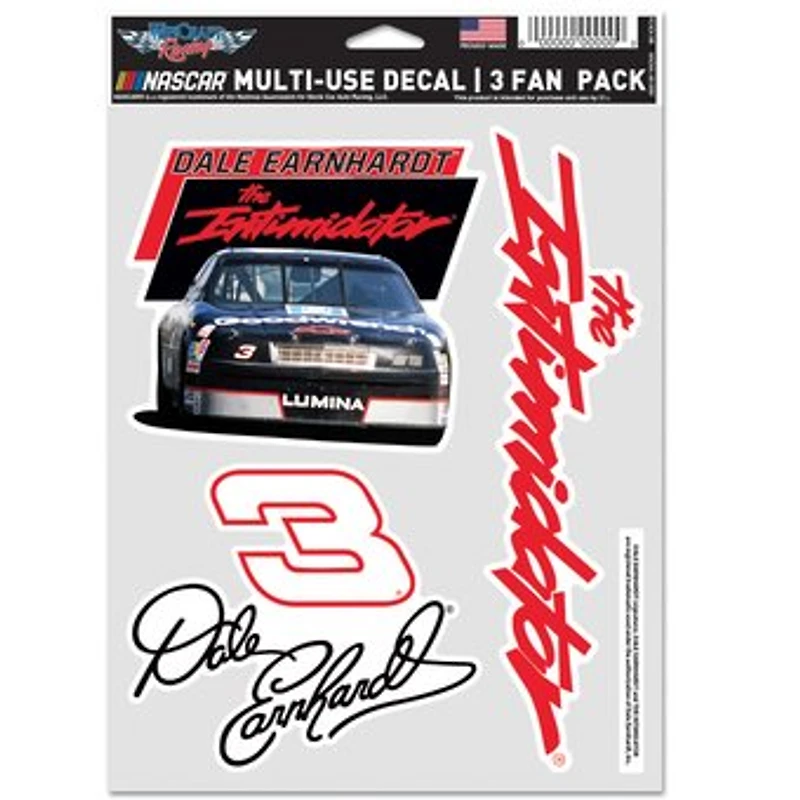 WinCraft Dale Earnhardt Three-Piece Fan Decal Set