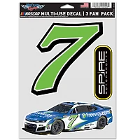 WinCraft Daniel Suarez Three-Piece Fan Decal Set
