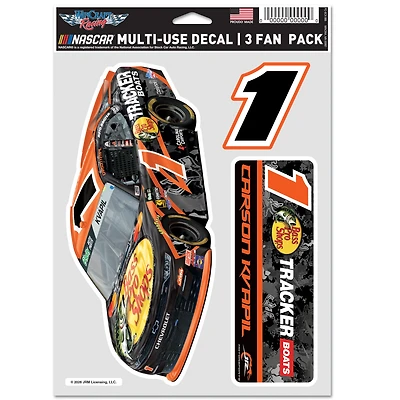 WinCraft Carson Kvapil Three-Piece Fan Decal Set