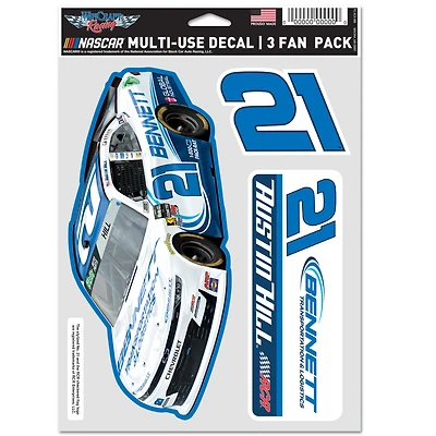 WinCraft Austin Hill Three-Piece Fan Decal Set