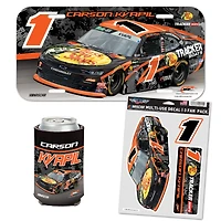 WinCraft Carson Kvapil Bass Pro Shops Fan Pack with License Plate, Decal Set & Can Cooler