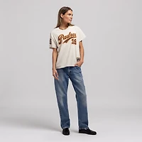 Women's Mitchell & Ness Tony Gwynn Natural San Diego Padres Cooperstown Name & Number Throwback T-Shirt