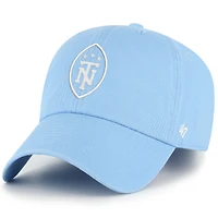 Men's '47  Light Blue Tennessee Titans Secondary Logo Clean Up Adjustable Hat