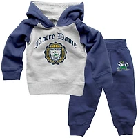 Infant Wes & Willy  Navy Notre Dame Fighting Irish Raglan Hoodie and Sweatpants Set