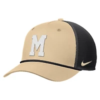 Men's Nike Gold Missouri Tigers 100th Anniversary Rise Visor Rope Trucker Adjustable Hat