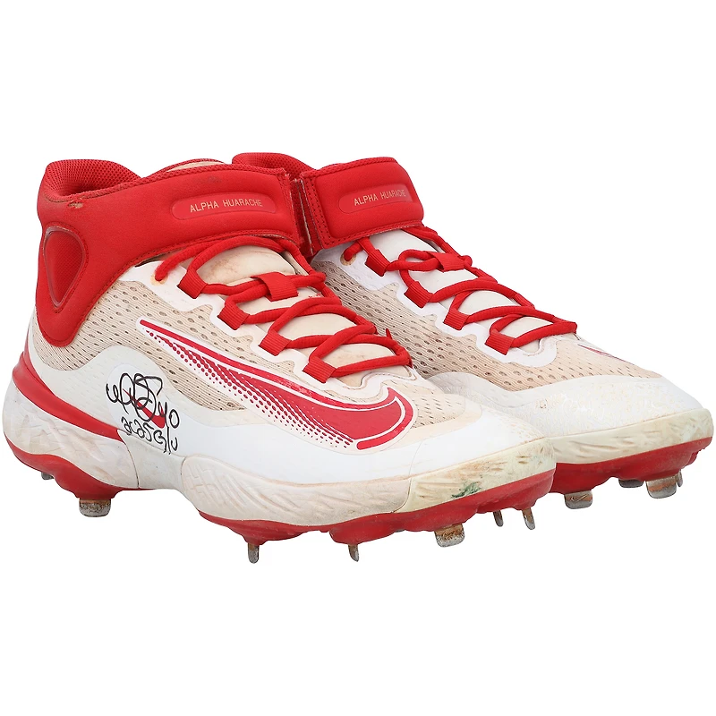Willson Contreras St. Louis Cardinals Autographed Game-Used /Red Nike Cleats from the 2025 MLB Season with "2025 G/U" Inscription