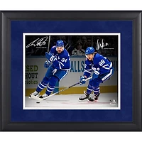 Auston Matthews & William Nylander Toronto Maple Leafs Facsimile Signature Framed 11" x 14" Spotlight Photograph