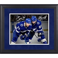 Nikita Kucherov & Brayden Point Tampa Bay Lightning Facsimile Signature Framed 11" x 14" Spotlight Photograph