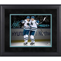 Macklin Celebrini & Will Smith San Jose Sharks Facsimile Signature Framed 11" x 14" Spotlight Photograph