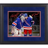 Adam Fox & Igor Shesterkin New York Rangers Facsimile Signature Framed 11" x 14" Spotlight Photograph
