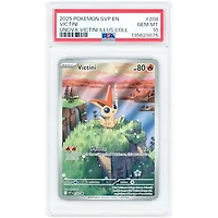 Victini 2025 Pokemon Scarlet & Violet Black Star Promo #208 PSA Authenticated 10 Card