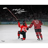 Mitch Marner Hockey Canada Autographed 16" x 20" 2026 Winter Olympics Quarterfinals OT GWG Photograph