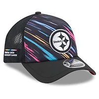 Men's New Era Black Pittsburgh Steelers 2026 NFL Crucial Catch 9FORTY Apex Adjustable Hat