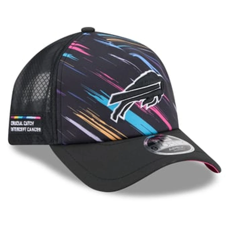 Men's New Era Black Buffalo Bills 2026 NFL Crucial Catch 9FORTY Apex Adjustable Hat