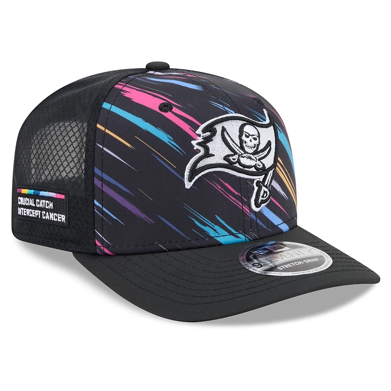 Men's New Era Black Tampa Bay Buccaneers 2026 NFL Crucial Catch 9SEVENTY Adjustable Trucker Hat