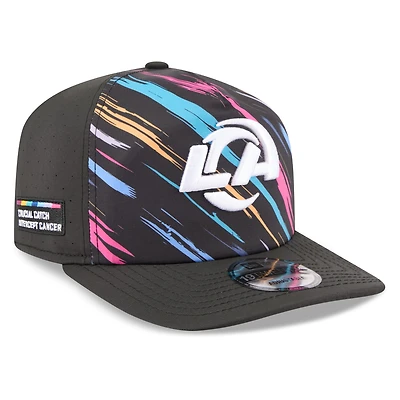 Men's New Era Black Los Angeles Rams 2026 NFL Crucial Catch 19TWENTY Adjustable Hat