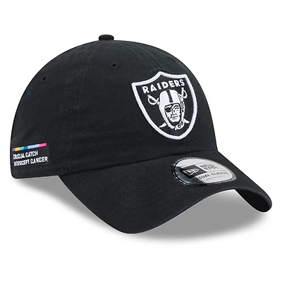 Men's New Era Black Las Vegas Raiders 2026 NFL Crucial Catch Casual Classic Adjustable Hat