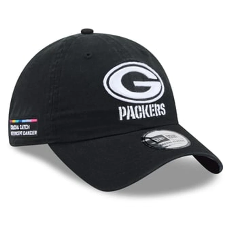 Men's New Era Black Green Bay Packers 2026 NFL Crucial Catch Casual Classic Adjustable Hat