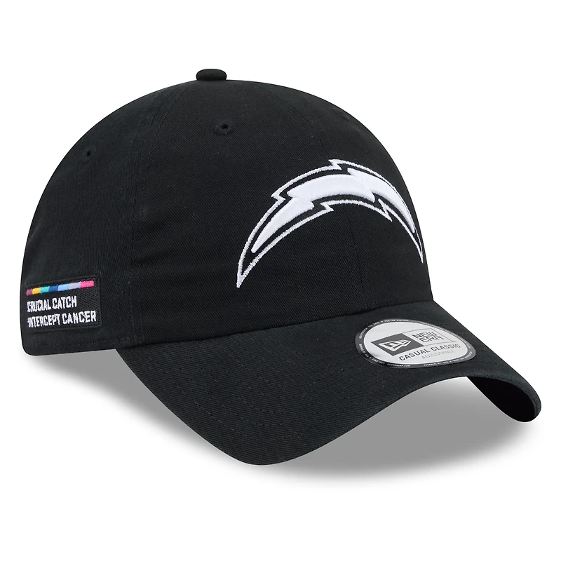 Men's New Era Black Los Angeles Chargers 2026 NFL Crucial Catch Casual Classic Adjustable Hat