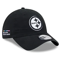 Men's New Era Black Pittsburgh Steelers 2026 NFL Crucial Catch Casual Classic Adjustable Hat