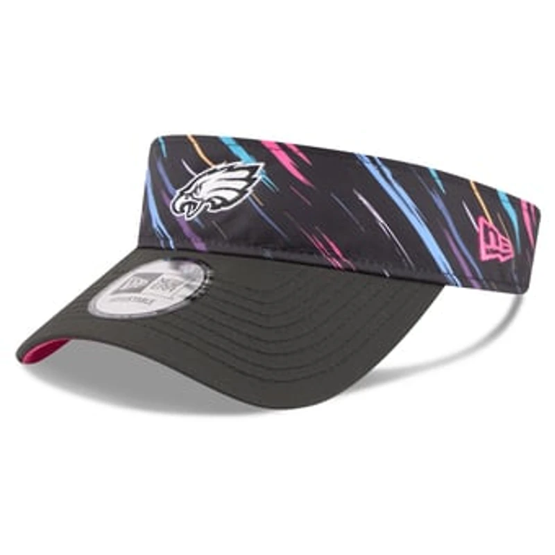 Men's New Era Black Philadelphia Eagles 2026 NFL Crucial Catch Adjustable Visor