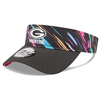 Men's New Era Black Green Bay Packers 2026 NFL Crucial Catch Adjustable Visor